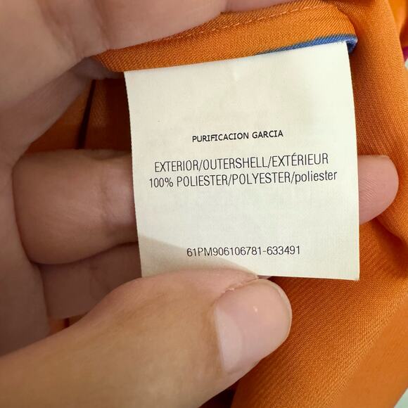 Purificacion Garcia Maxi Dress 36 Tie Halter Sleeveless Bohemian Orange - Picture 10 of 10